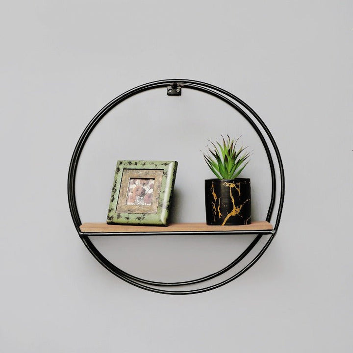 Wall-Mounted "Mini-Round" Floating Metal Storage Organizer Frame Decor - Special | Furniture | Waseeh Pakistan