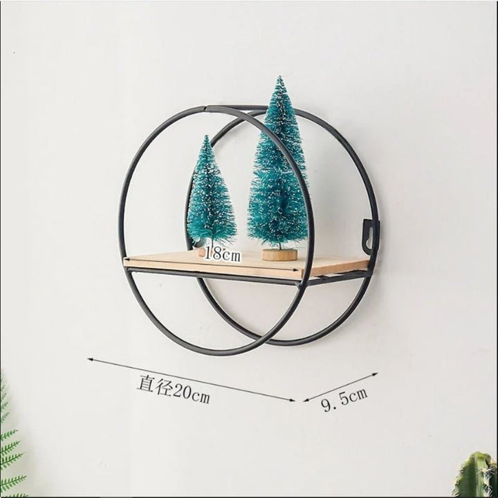 Wall-Mounted "Mini-Round" Floating Metal Storage Organizer Frame Decor - Special | Furniture | Waseeh Pakistan