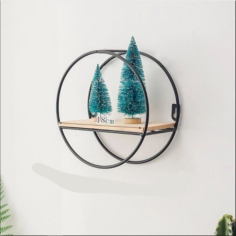 Wall-Mounted "Mini-Round" Floating Metal Storage Organizer Frame Decor - Special | Furniture | Waseeh Pakistan
