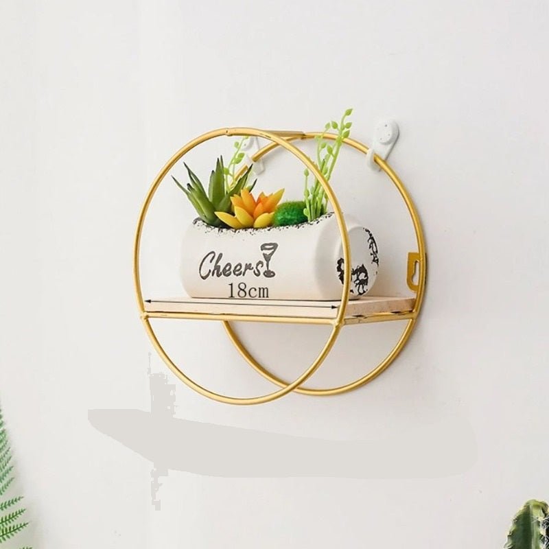 Wall-Mounted "Mini-Round" Floating Metal Storage Organizer Frame Decor - Special | Furniture | Waseeh Pakistan