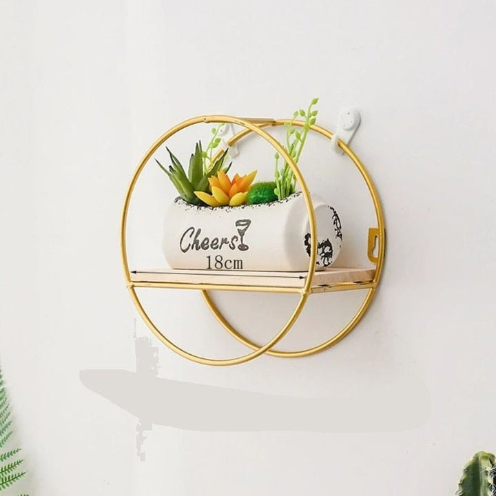 Wall-Mounted "Mini-Round" Floating Metal Storage Organizer Frame Decor - Special | Furniture | Waseeh Pakistan