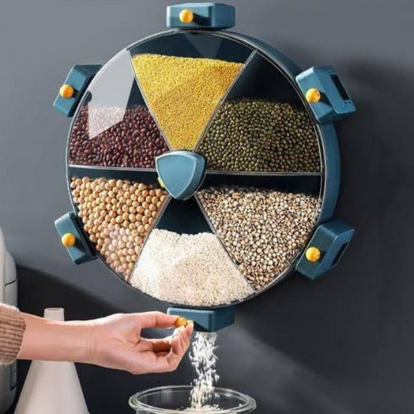 Wall-mounted Rotate Food Storage Jar | kitchen item | Waseeh Pakistan