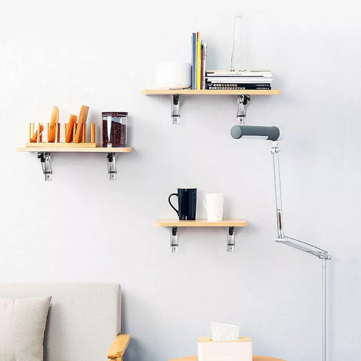 Wall-Mounted Straight Wooden Shelve Decor | Not Sale FB | Waseeh Pakistan