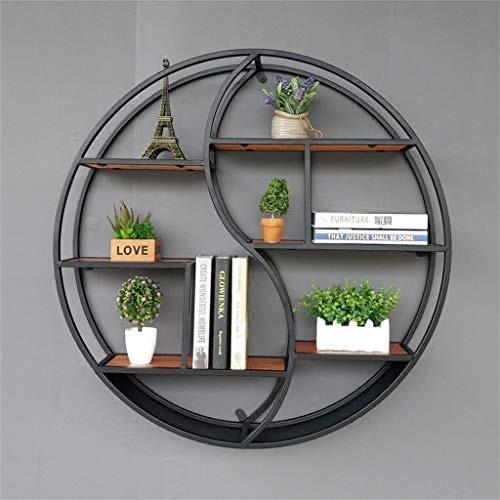 Wall-Mounted "YIN YANG" Metal Storage Floating Shelve Frame Decor | Furniture | Waseeh Pakistan