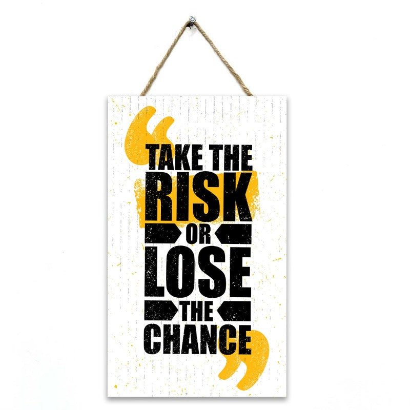 Wall "take the risk" Caption Decor | Not Sale FB | Waseeh Pakistan
