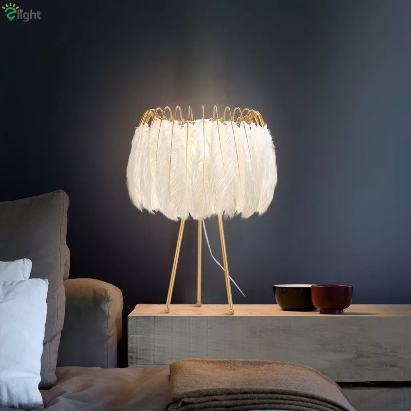 Warm Feather Comfy Lamp | Home Décor | Waseeh Pakistan