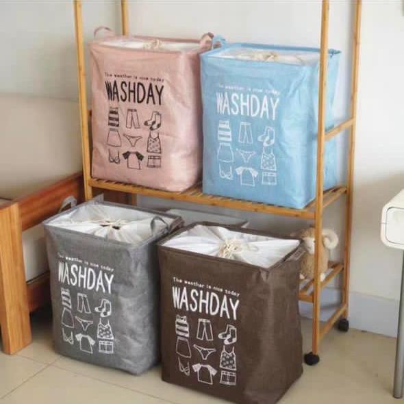 Waterproof Foldable Laundry Boxox | kitchen item | Waseeh Pakistan