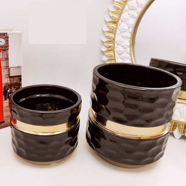 White &amp; Black Pair Candy Vase (Pack 2) | Home Décor | Waseeh Pakistan