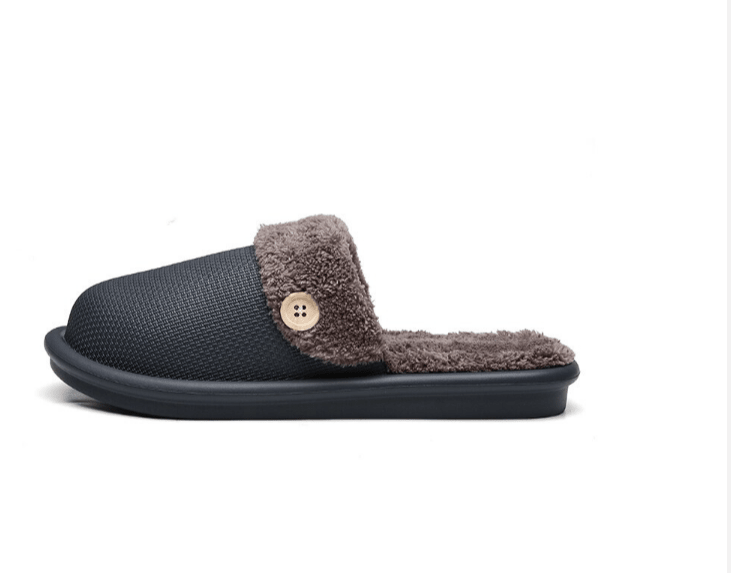 Winter Fur Waterproof Slippers (Grey) | Fashion Point | Waseeh Pakistan
