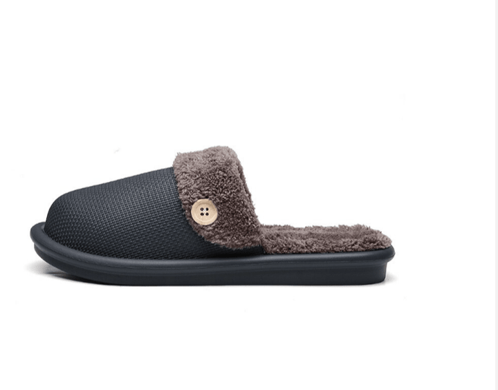 Winter Fur Waterproof Slippers (Grey) | Fashion Point | Waseeh Pakistan