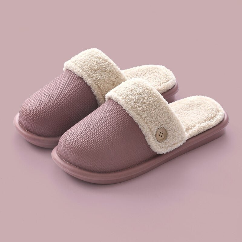 Winter Fur Waterproof Slippers (Light Purple) | Fashion Point | Waseeh Pakistan