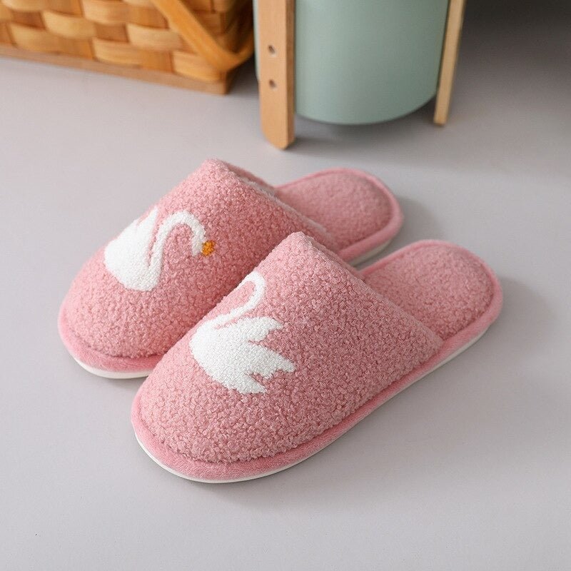 Women Swan Warm Slippers (Pink) | Fashion Point | Waseeh Pakistan
