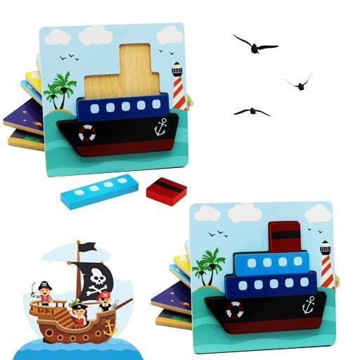 Wooden Block Puzzle- | Mix &amp; Match | Waseeh Pakistan