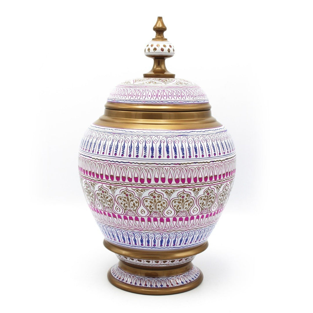 Wooden Candy Jar in Nakshi Art 12&