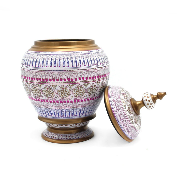 Wooden Candy Jar in Nakshi Art 12&