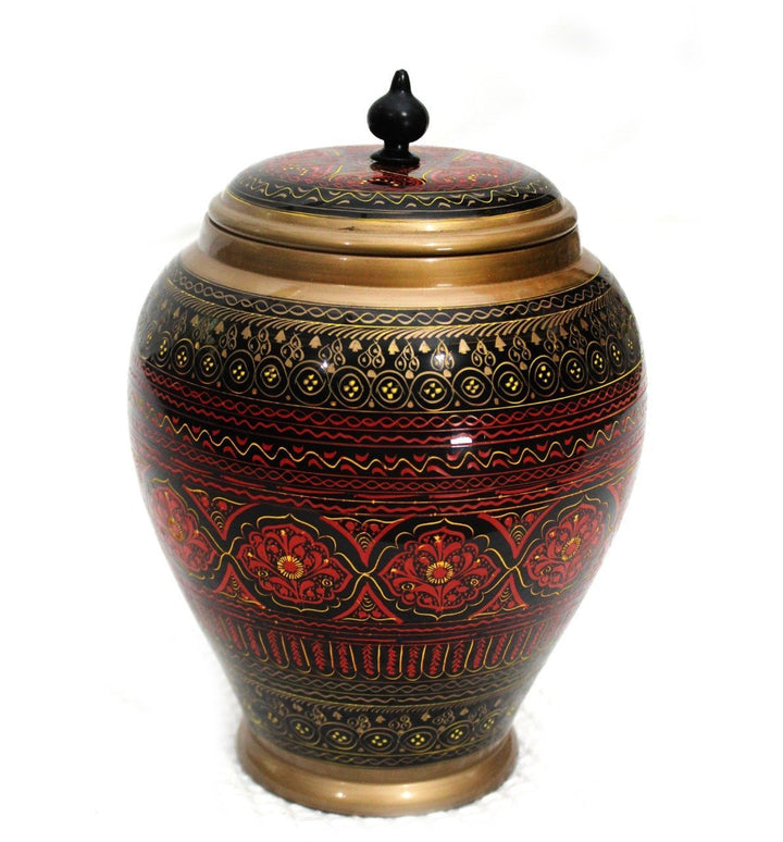 Wooden Candy Jar in Nakshi Art 8&