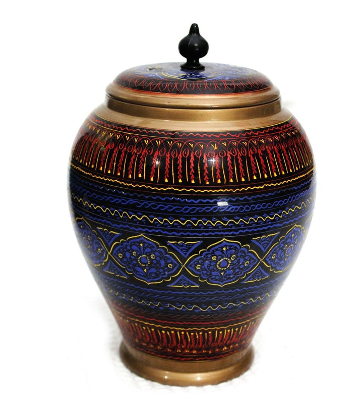 Wooden Candy Jar in Nakshi Art 9&