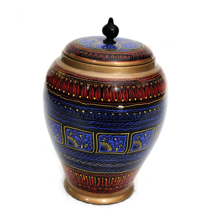 Wooden Candy Jar in Nakshi Art 9&