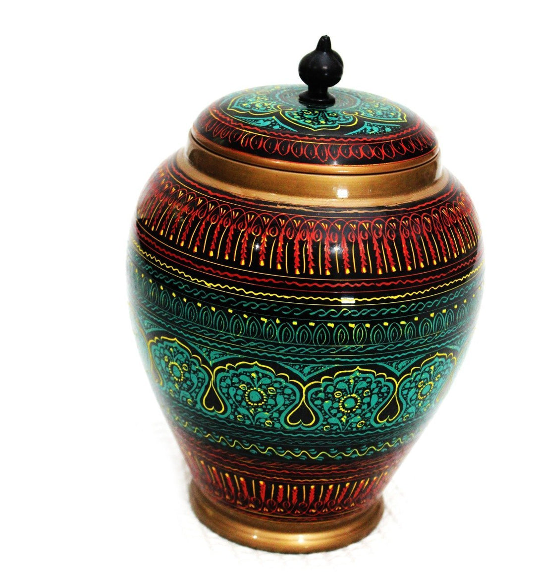 Wooden Candy Jar in Nakshi Art 9&