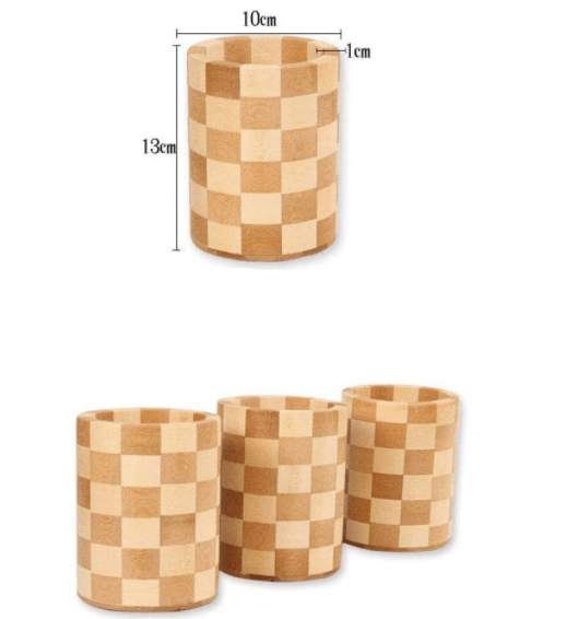 Wooden Crafted Cup Styled Spoon Drainer | kitchen item | Waseeh Pakistan