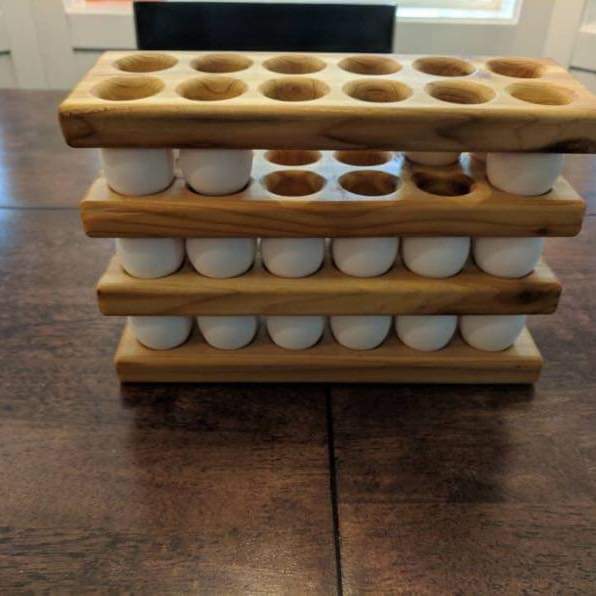 Wooden Egg Holder Tray | Not Sale FB | Waseeh Pakistan