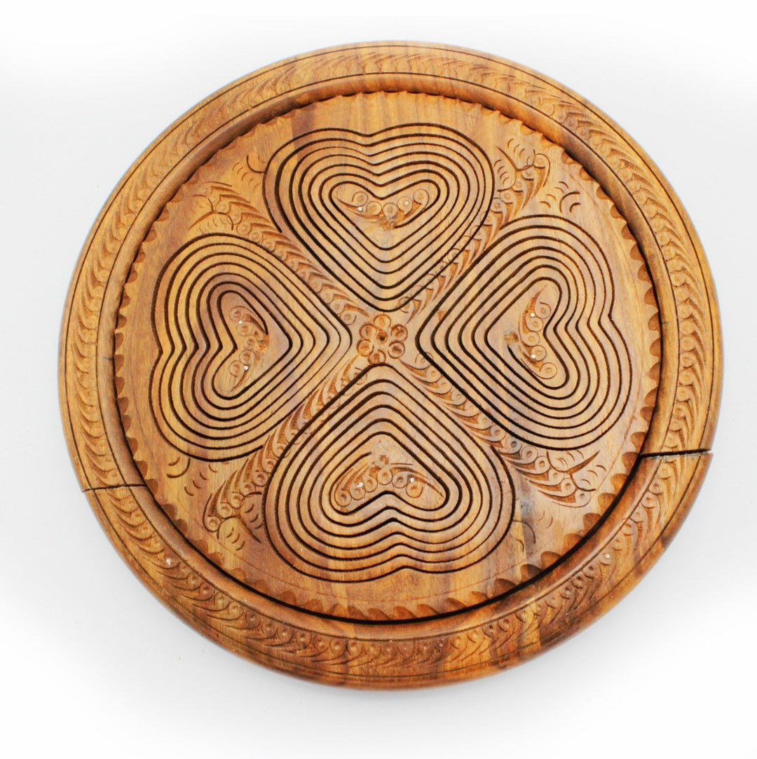 Wooden Fruit Basket - 12" | Wooden Handy Crafts | Waseeh Pakistan