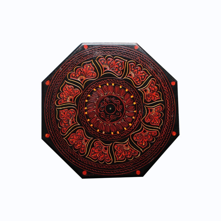 Wooden Hand Made Hexagonal Jewellery Box in Nakshi Art - 6.5" Top | Wooden Handy Crafts | Waseeh Pakistan