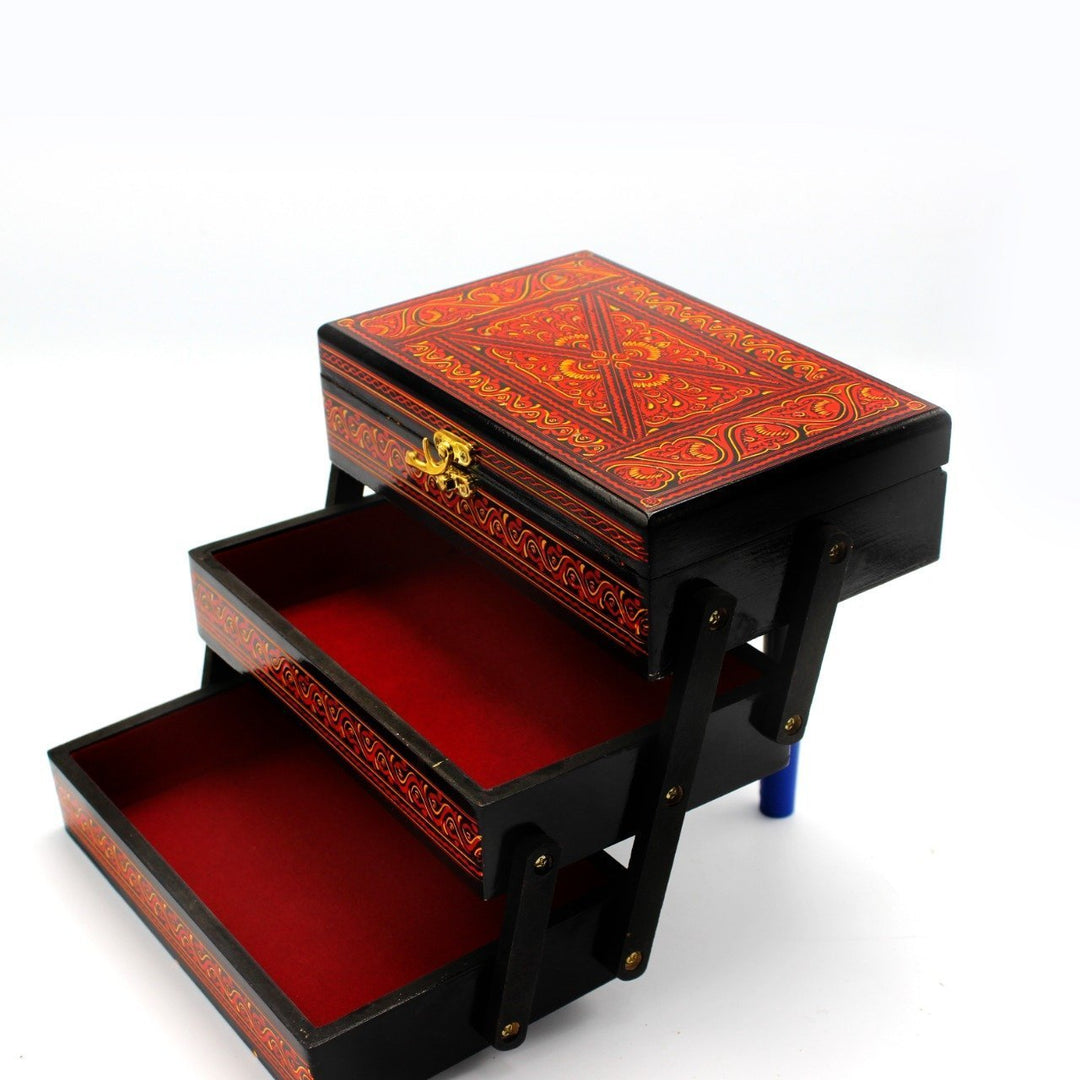 Wooden Hand Made Jewellery Box (3 steps) | Wooden Handy Crafts | Waseeh Pakistan