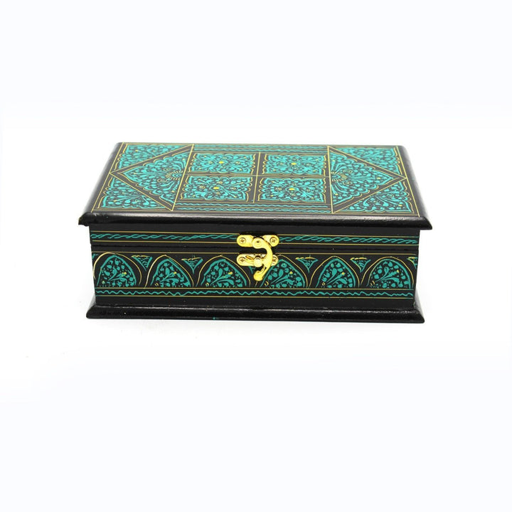 Wooden Hand Made Jewellery Box - Medium - 9"x6"x3" | Home Décor | Waseeh Pakistan