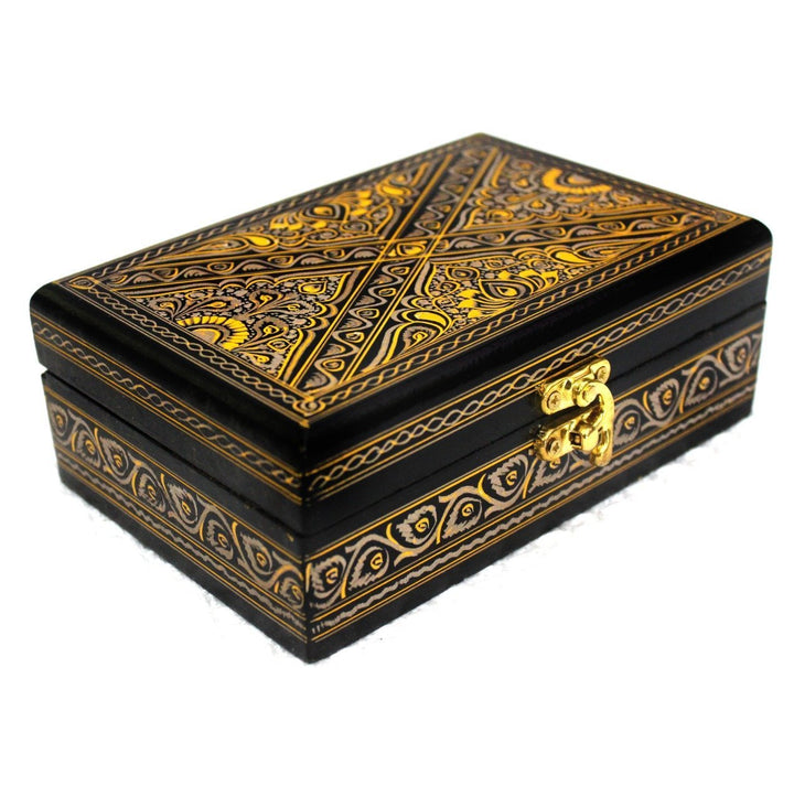 Wooden Hand Made Jewellery Box - Petite - 6" x 4" | Wooden Handy Crafts | Waseeh Pakistan