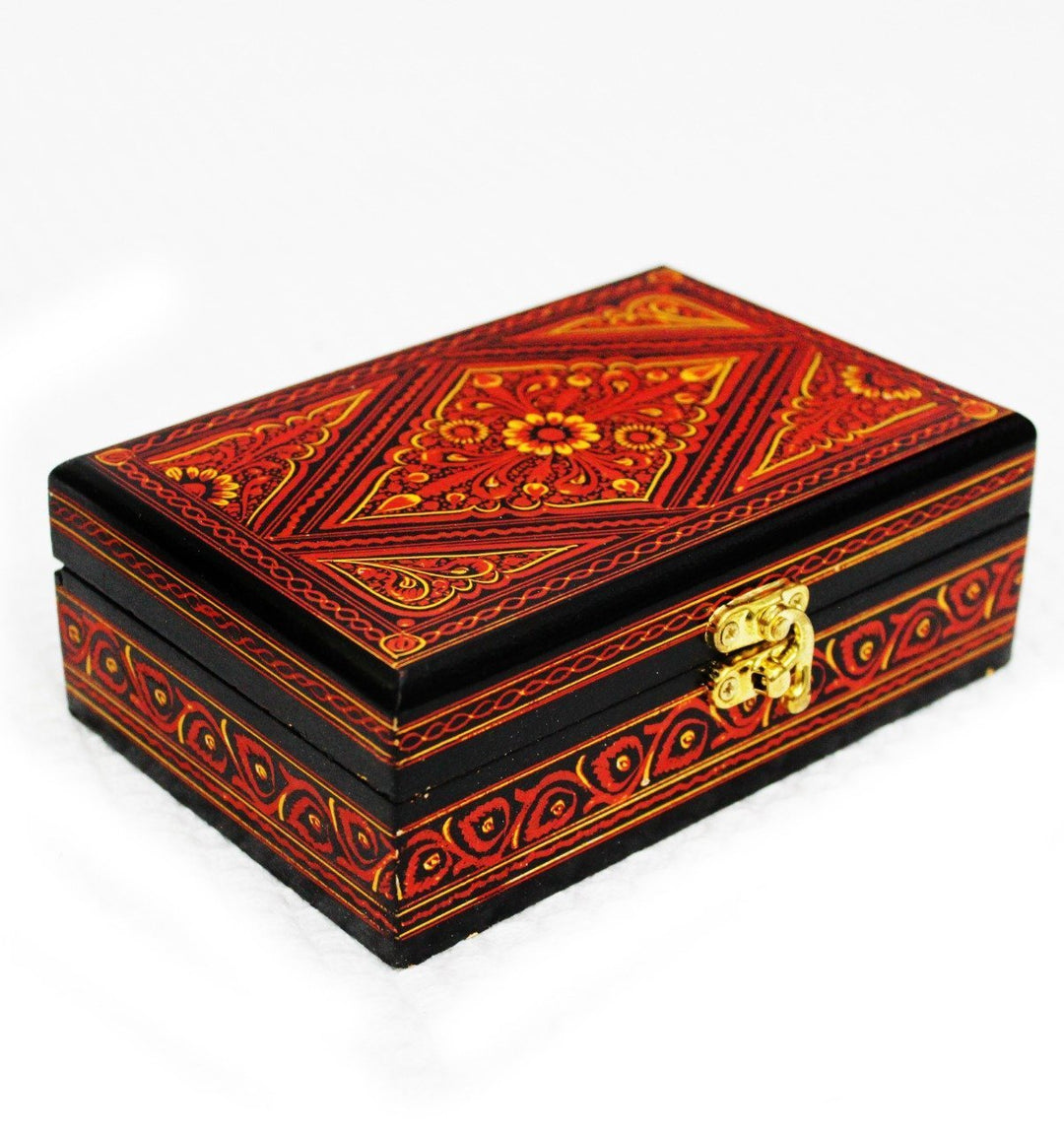 Wooden Hand Made Jewellery Box - Petite - 6" x 4" | Wooden Handy Crafts | Waseeh Pakistan