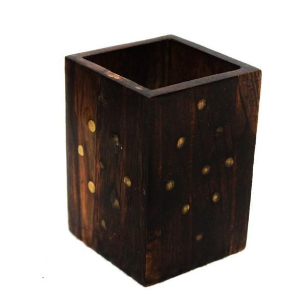 Wooden Hand Made Pen Holder -nq57 | Wooden Handy Crafts | Waseeh Pakistan