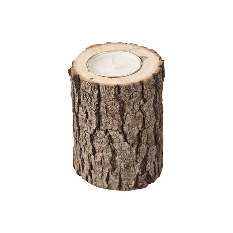 Wooden Log Candle Holders (3 Pcs) | Home Décor | Waseeh Pakistan