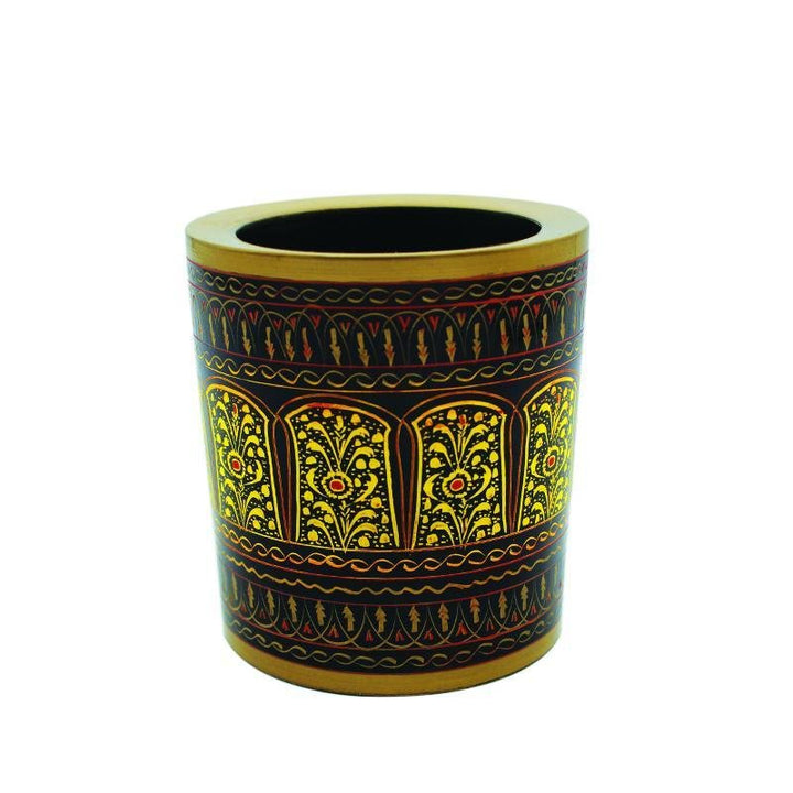 Wooden Pen Holder in Nakshi Art | Wooden Handy Crafts | Waseeh Pakistan
