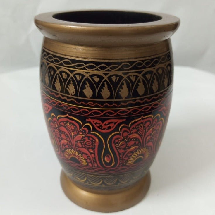 Wooden Pen Holder in Nakshi Art | Wooden Handy Crafts | Waseeh Pakistan