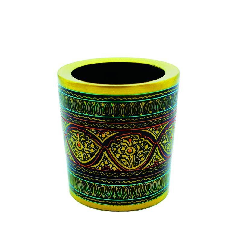 Wooden Pen Holder in Nakshi Art | Wooden Handy Crafts | Waseeh Pakistan