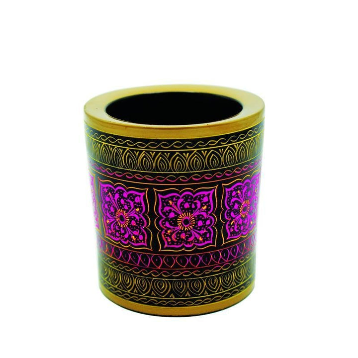Wooden Pen Holder in Nakshi Art | Wooden Handy Crafts | Waseeh Pakistan