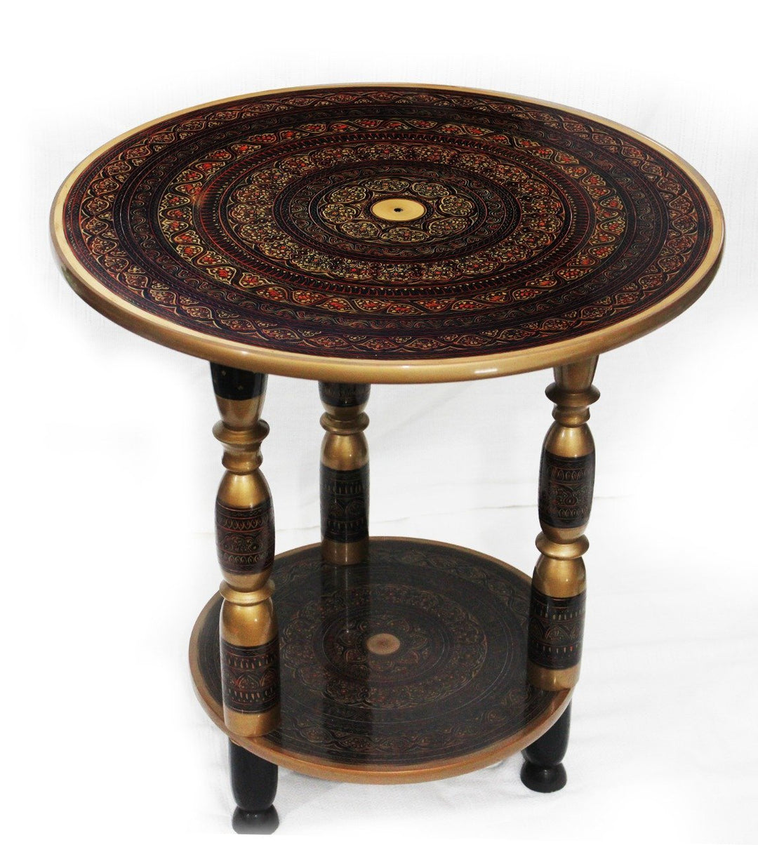 Wooden Table in Nakshi Art Top 24&