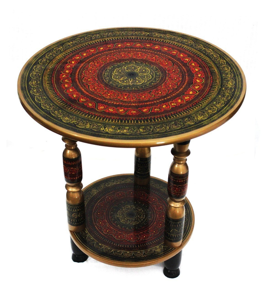 Wooden Table in Nakshi Art Top 24&