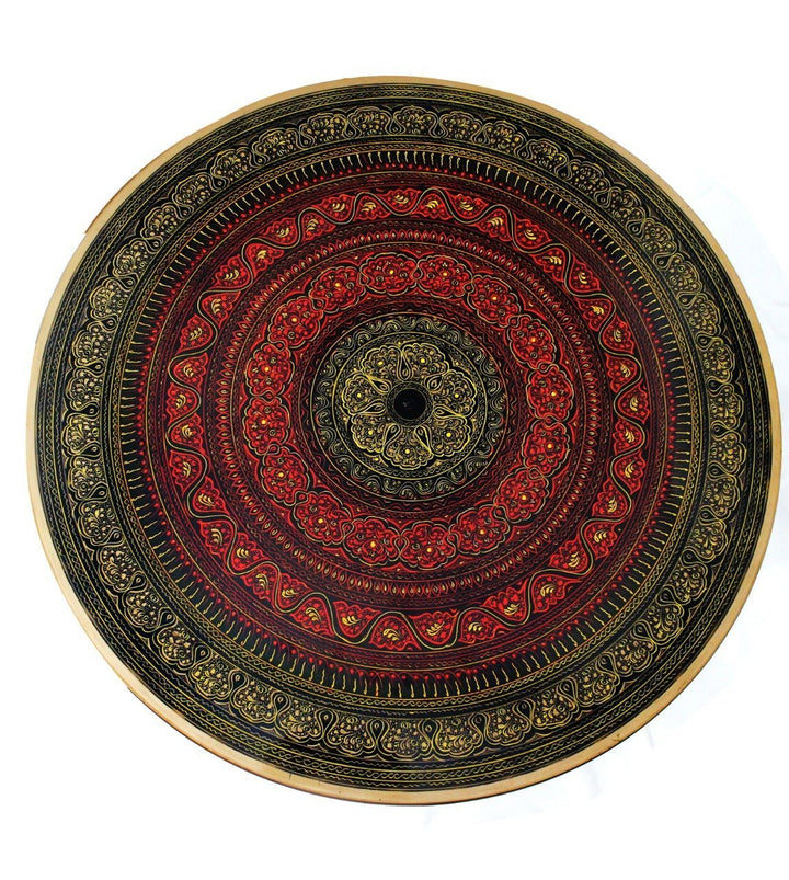 Wooden Table in Nakshi Art Top 24&