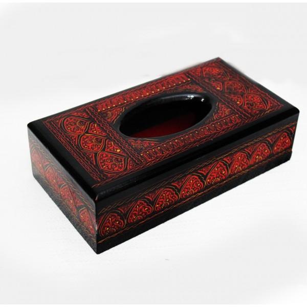 Wooden Tissue Box - Nakshi - 10" x 5" x 3" | Wooden Handy Crafts | Waseeh Pakistan