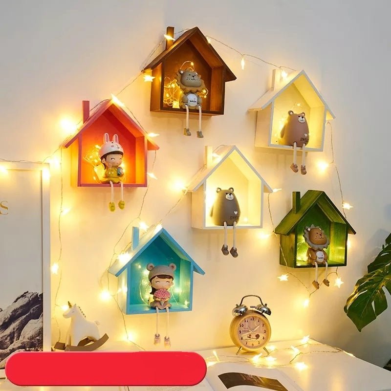 Wooden WARP Kids House Living Lounge Bedroom Floating Shelve Decor | Furniture | Waseeh Pakistan