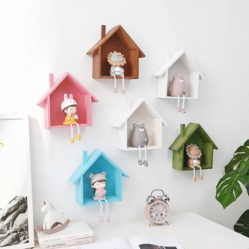 Wooden WARP Kids House Living Lounge Bedroom Floating Shelve Decor | Furniture | Waseeh Pakistan