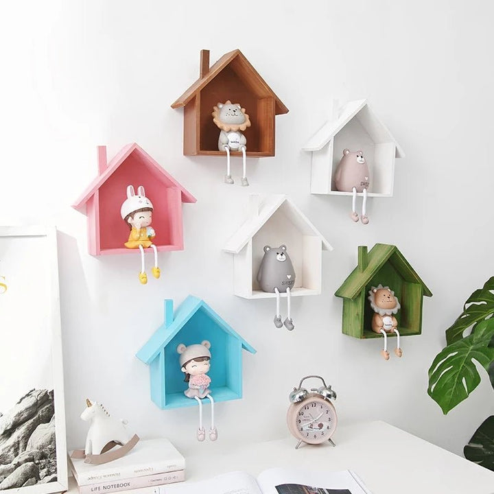 Wooden WARP Kids House Living Lounge Bedroom Floating Shelve Decor | Furniture | Waseeh Pakistan