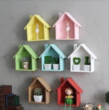 Wooden WARP Kids House Living Lounge Bedroom Floating Shelve Decor | Furniture | Waseeh Pakistan