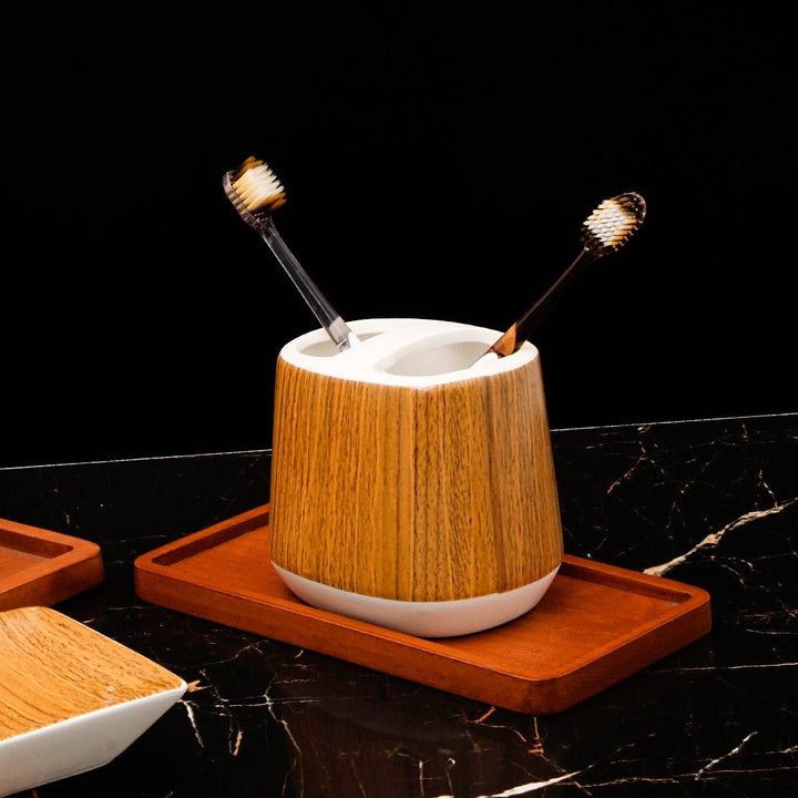 Woody Convas Bathroom Set | Home Décor | Waseeh Pakistan