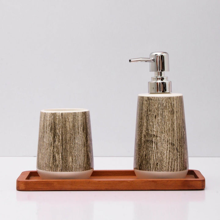 Woody Convas Bathroom Set | Home Décor | Waseeh Pakistan
