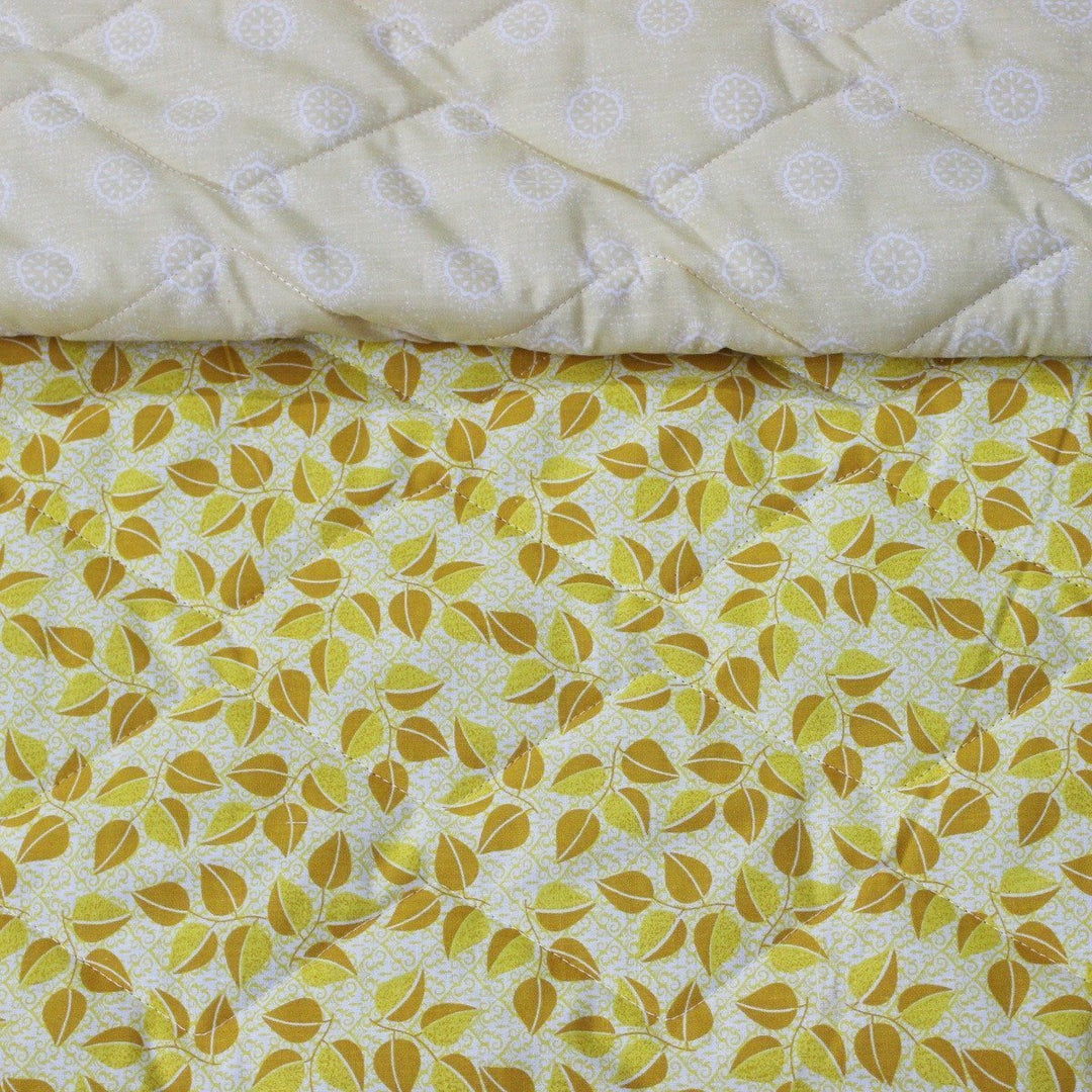 Yellow Autumn - Cotton Bed Spread Set - 6 pc | Home Décor | Waseeh Pakistan