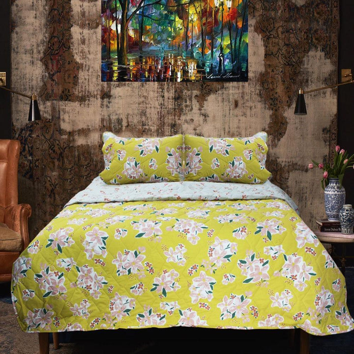 Yellow Pristine - Export Quality Bed Spread Set - 6 pc | Home Décor | Waseeh Pakistan