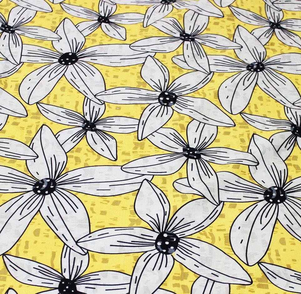 Yellow Tulip Cotton Bed Sheet | Home Décor | Waseeh Pakistan